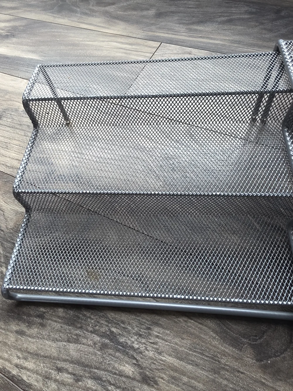 Expandable 3-Tier Metal Mesh Spice Rack & Cabinet Organizer Set